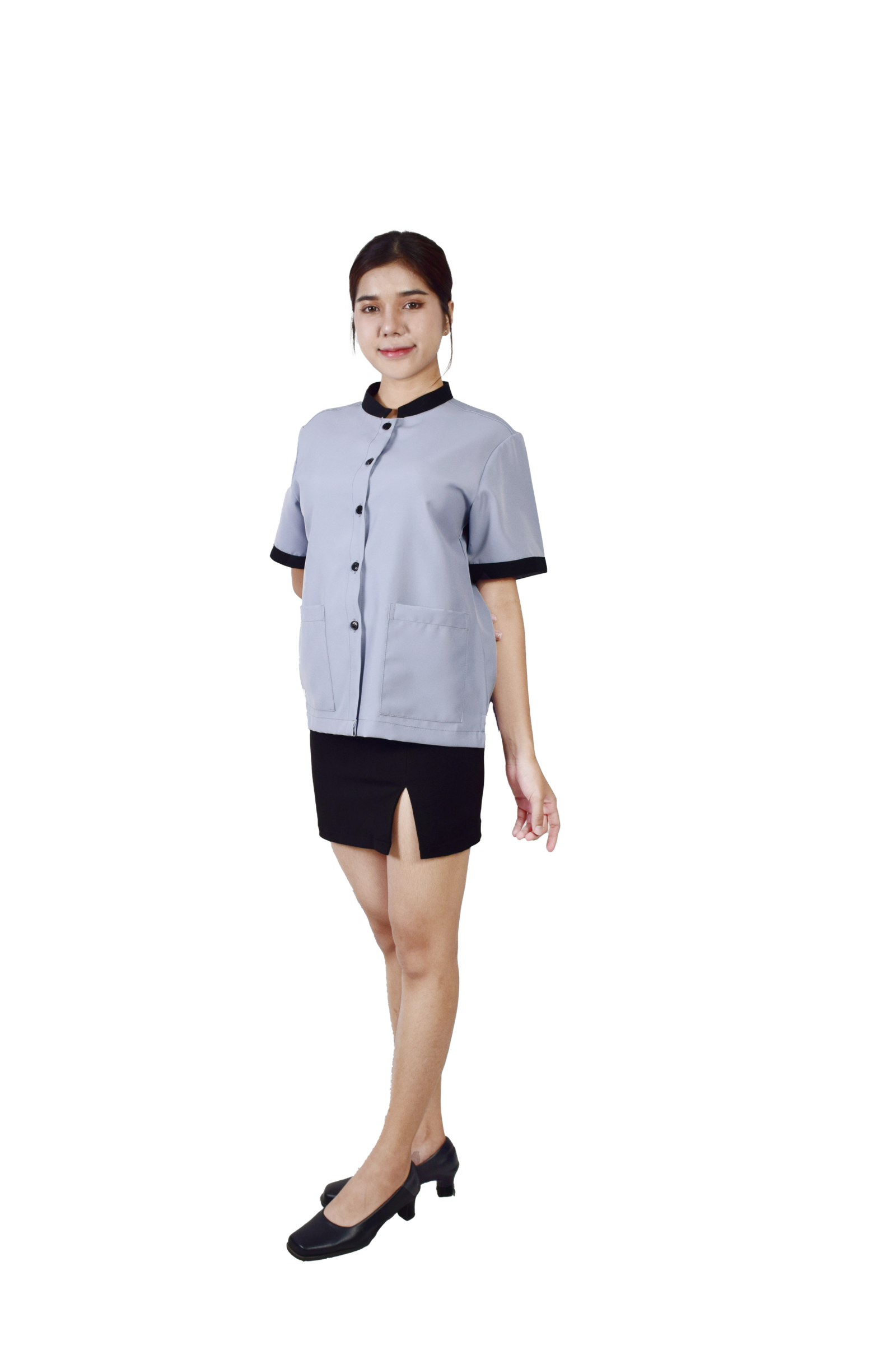 เสื้อแม่บ้านคอจีน - Image 9