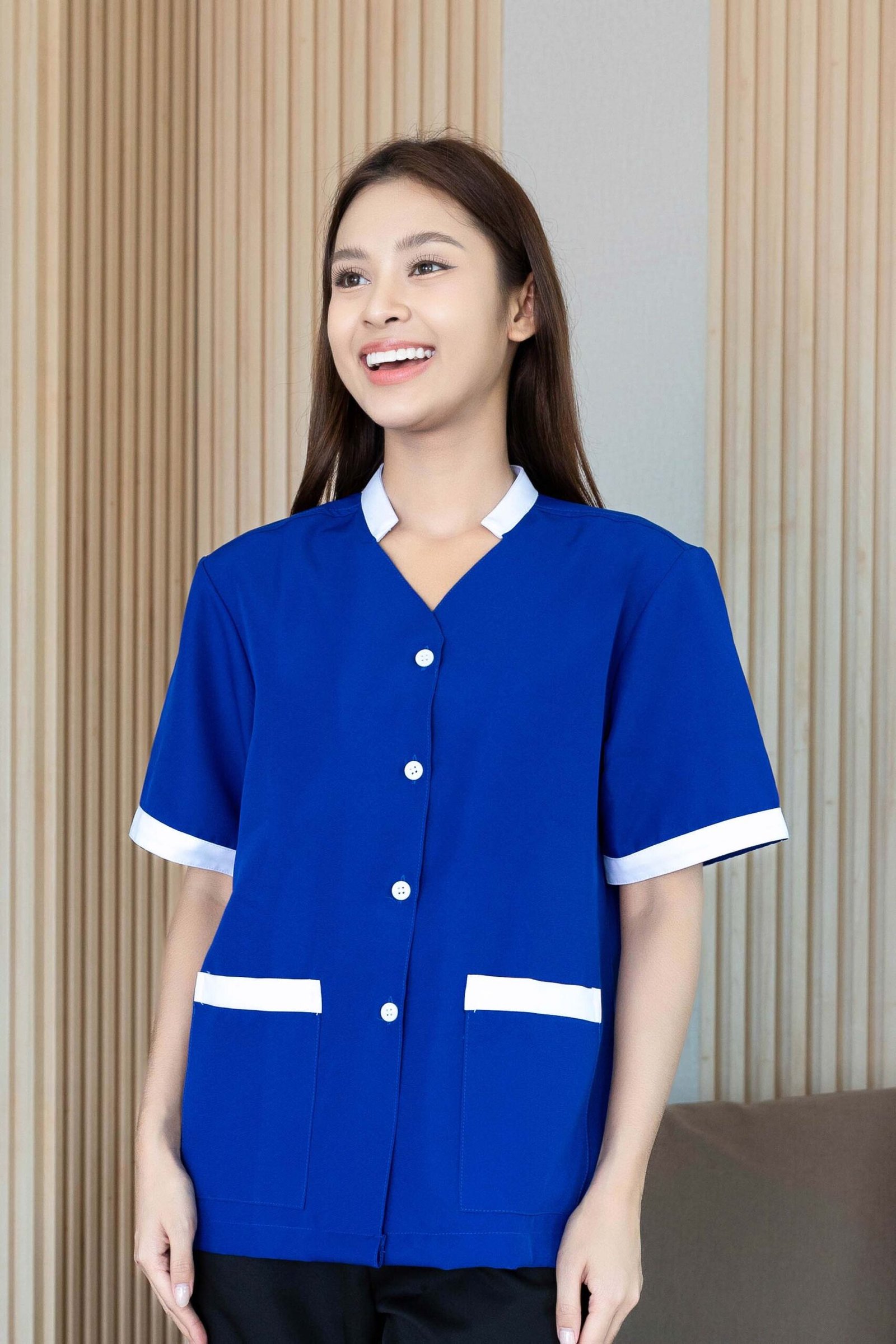 เสื้อแม่บ้านคอจีนวี - Image 4