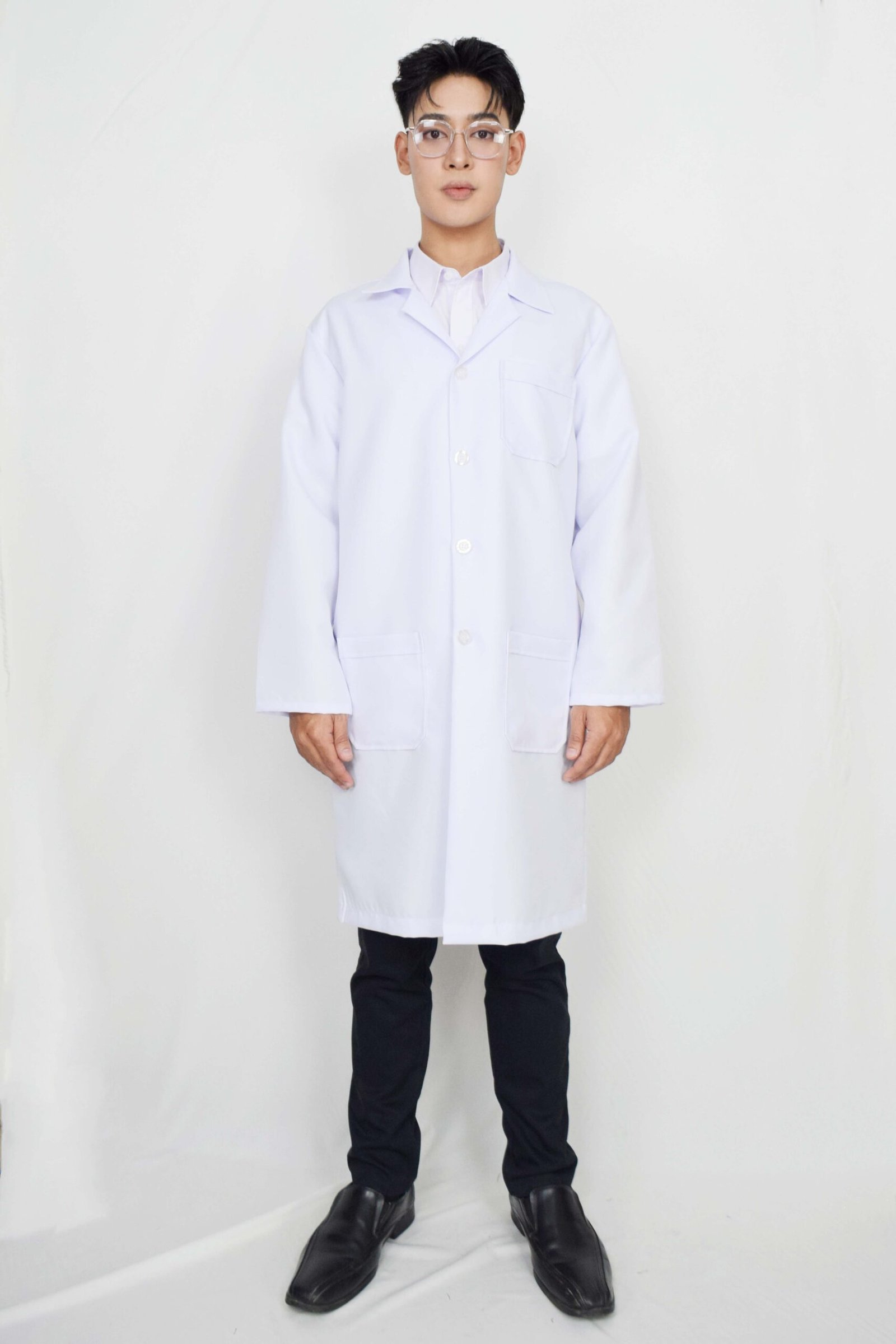 เสื้อกาวน์คอฮาวาย แขนสั้น ตัวยาว - Image 3