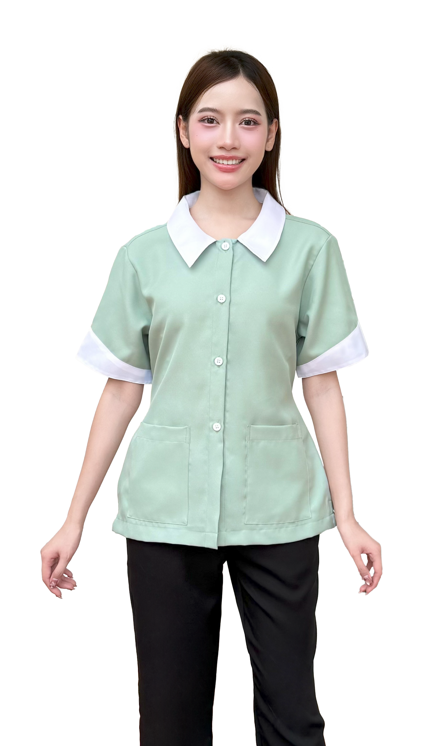 เสื้อแม่บ้านคอบัวแหลม - Image 12
