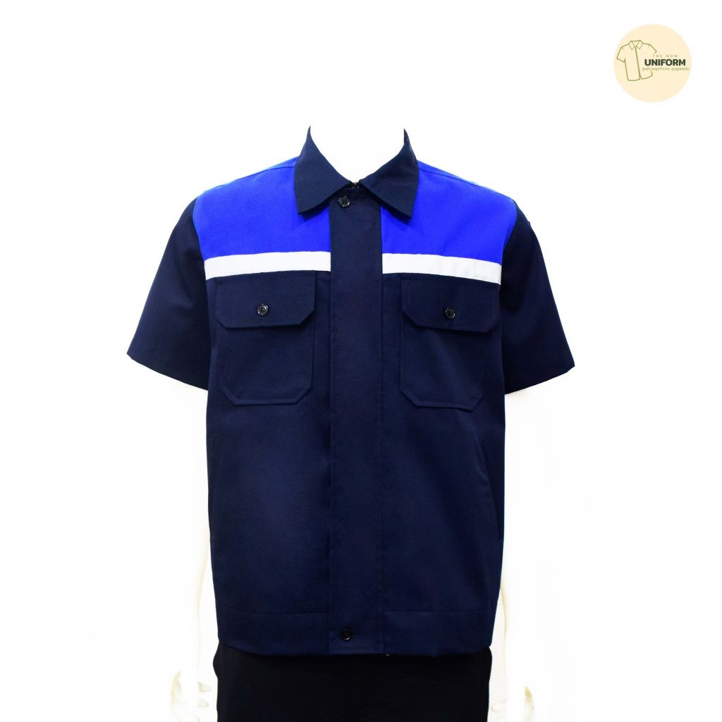 เสื้อช็อปช่าง แขนสั้น แต่งสี - Image 6
