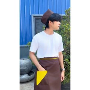 ชุดเซ็ตผ้ากันเปื้อนพร้อมหมวกเชฟ - The Bow Uniform