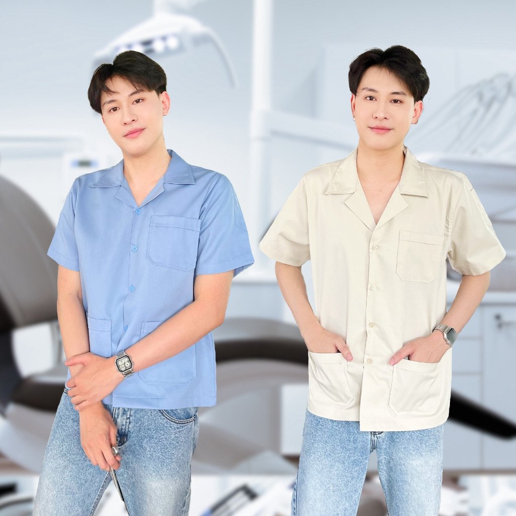 เสื้อช็อป มินิมอล แขนสั้น 11 สี - Image 3