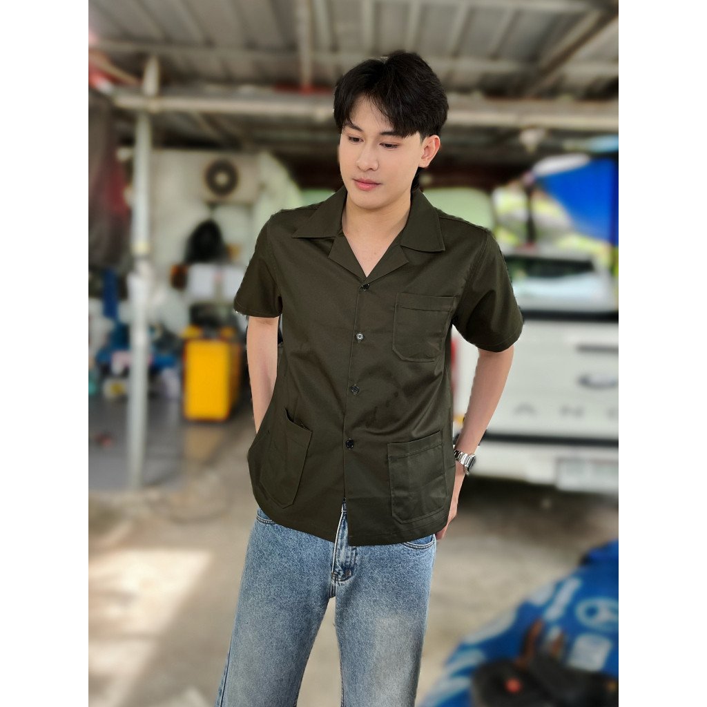 เสื้อช็อป มินิมอล แขนสั้น 11 สี - Image 15