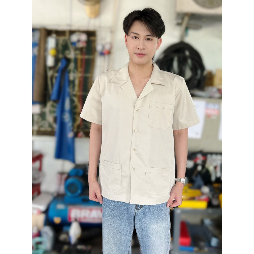 เสื้อช็อป มินิมอล แขนสั้น 11 สี - Image 11