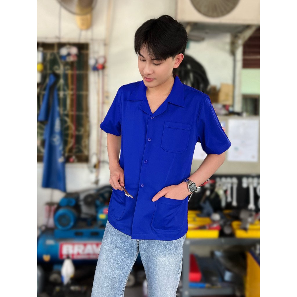 เสื้อช็อป มินิมอล แขนสั้น 11 สี - Image 7