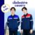 เสื้อช็อปช่างแอร์ แขนยาว แต่งบ่า แถบสะท้อนแสง